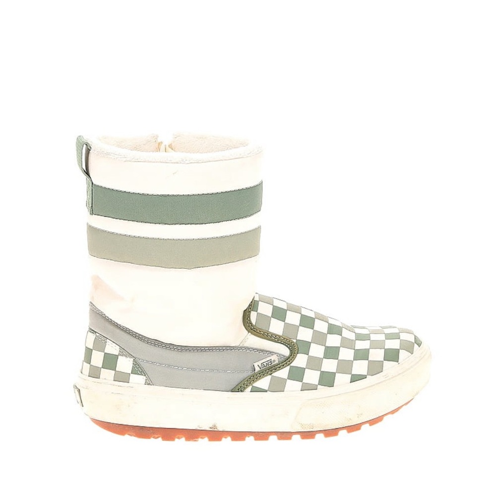 Vans Checkered Boots - Green and White